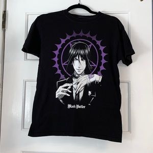 Small Black Butler Anime 100% cotton funimation T-shirt